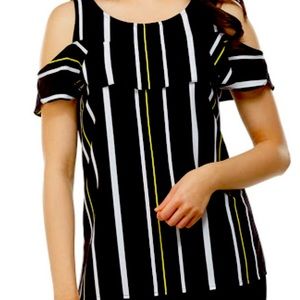 Peter nygard cold shoulder top.